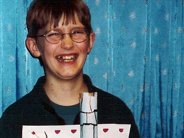 20030301a Mantey School Joel Most Unique Valentine Award