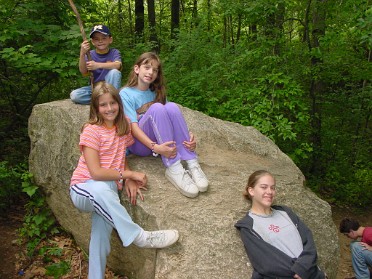 20030629a Burnham Roberts Trip Church Camping Holly State Recreation Area Sunday Morning Hike Michigan