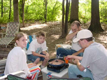 20030712bb Blair Burnham Szandzik Trip Camping Holly State Recreation Area Breakfast To Alka-Seltzer Rocketry Michigan