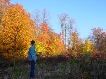 20031019a Burnham Van Dkye Trip Church Camping Ionia State Recreation Area Sunday Morning Hike MIchigan