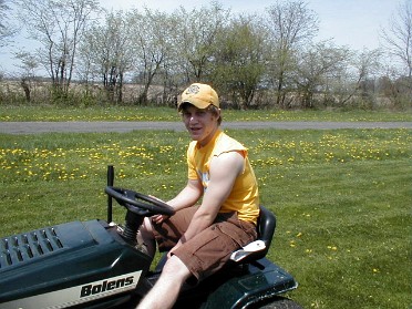 20040429b Mantey Yard Mowing Jacob
