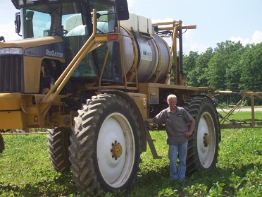20080714a McMahan Job Dean Spraying The Soybean Fields