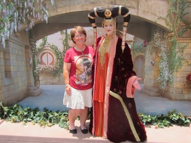 20130526a Burnham Mantey Trip DIsney Hollywood Studios Star Wars Weekends Queen Amidala Florida