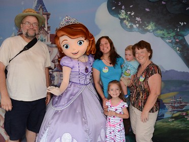 20140618a Burnham Campbell Trip Disney Hollywood Studios Princess Sofia Florida