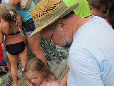 20140620e Burnham Campbell Mantey Trip Day On The East Coast Brevard Zoo People And Gator Feeding Florida