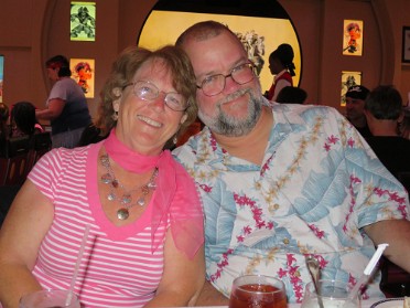 20140722d Burnham Mantey Trip 1st Disney Dream Cruise Day 3 Pirate Night Dinner And Birthday Fete Caribbean Sea