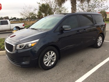 20141229a Burnham Trip Vehicle New Kia Sedona Delivery Florida