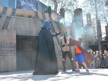 20160216c Bourland Burnham Campbell Trip Disney Hollywood Studios Jedi Training Florida