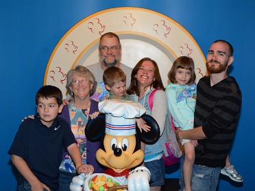 20160218g Bourland Burnham Campbell Trip Disney Magic Kingdom - Dinner At Chef Mickey's Florida
