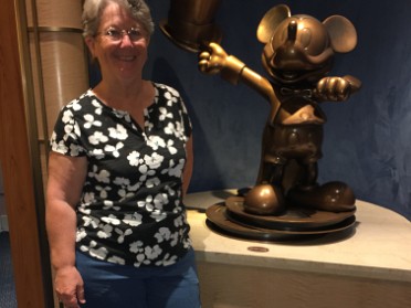 20170707c Burnham Trip 3rd Cruise Disney Fantasy Day 10 Lobby Chandelier Cleaning Caribbean Sea