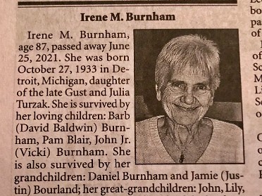 20210813a Blair Burnham Funeral House Trip Yard Ridge Court New Hudson Michigan