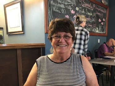 20210819a Burnham Mantey Lunch Dinner Funeral Trip Donatos Harding Harbor Seafood Marion Ohio