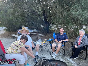 20211108a Burnham Mantey Camping Trip Site 41 Campfire Lake Louisa State Park Clermont Florida
