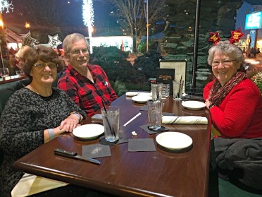 20211231c Burnham Mantey Trip Holiday Dinner New Year's Eve Cherokee Grill Gatlinburg Tennessee