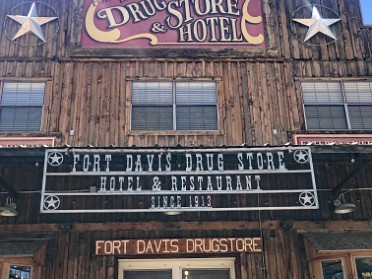 20220413g Burnham Camping Trip Lunch Fort Davis Drugstore Fort Davis Texas