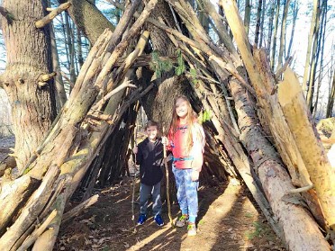 20220410b Bourland Campbell Hiking Fun Michigan