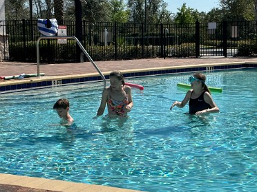 20230218a Bourland Burnham Campbell Szandzik Pool Day Clermont Florida