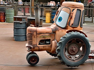 20230606q Burnham Trip Western US Grand Circle Tour Mater's Junkyard Jamboree Disney California Adventure Anaheim California