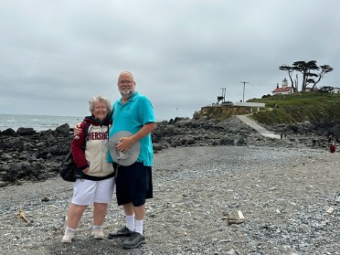 20230611v Burnham Trip Western US Grand Circle Tour Battery Point Lighthouse Port Crescent California