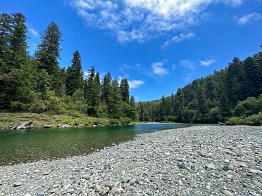 20230612x Burnham Trip Western US Grand Circle Tour Smith River Campground Day Use Area Jedediah Smith Redwoods State Park California