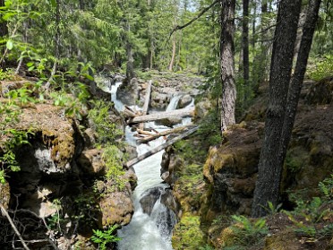 20230613y Burnham Trip Western US Grand Circle Tour Rogue Gorge Trail Prospect Oregon