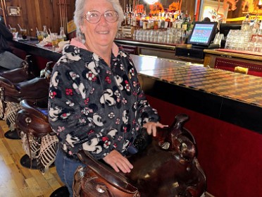 20230623w Burnham Trip Western US Grand Circle Tour Lunch Million Dollar Cowboy Bar Steakhouse Jackson Wyoming