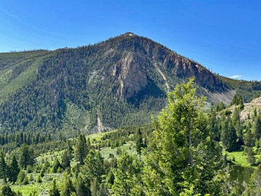 20230627s Burnham Trip Western US Grand Circle Tour Bunsen Peak Burn Mosaic Yellowstone National Park Wyoming