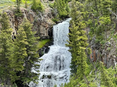 20230627w Burnham Trip Western US Grand Circle Tour Undine Falls Yellowstone National Park Wyoming