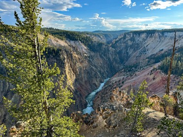 20230629y Burnham Trip Western US Grand Circle Tour Inspiration Point Yellowstone National Park Wyoming