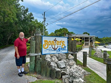 20240821e Burnham Trip Park Stamps Lunch Bill Baggs Cape Florida State Park Boater's Grill Florida